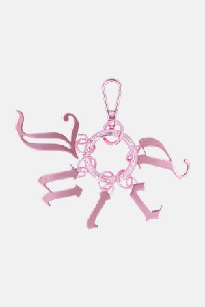 Begonia Pink Juicy Couture Shiny Charm Key Fob | JC-SN652314