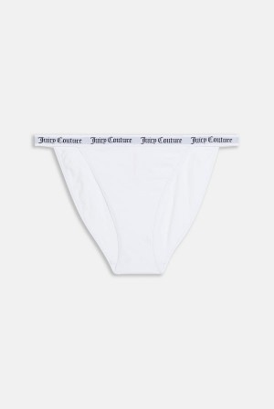 Black Juicy Couture Pack Of 3 Cotton Branded Waistband Briefs | JC-SN652270