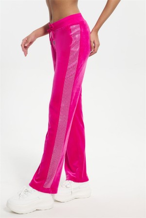 Free Love Juicy Couture Ombre Bling Velour Track Pants | JC-SN651604