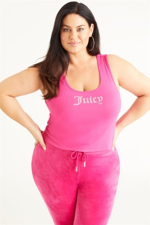 Free Love Juicy Couture Plus-size Small Bling Tank Top | JC-SN651614