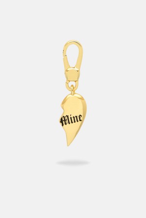 Gold Juicy Couture Broken Heart 'mine' Charm | JC-SN652395