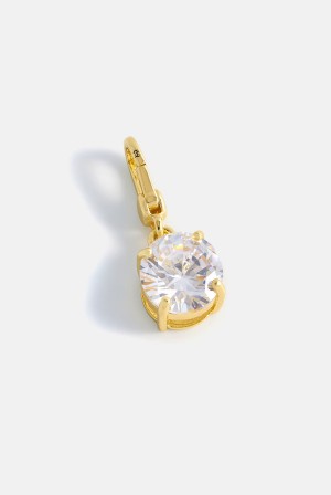 Gold Juicy Couture Clear Crystal & Drop Charm | JC-SN652386