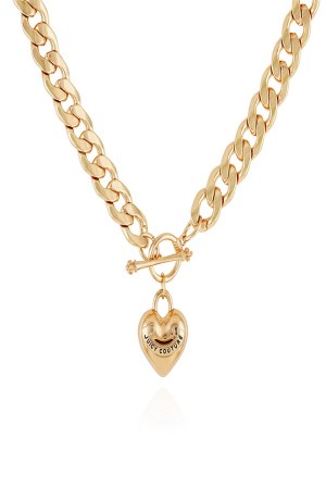 Gold Juicy Couture Heart Pendant Necklace | JC-SN651903