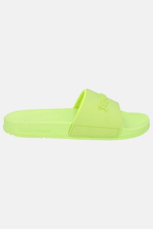 Green Juicy Couture Embossed Sliders | JC-SN652177