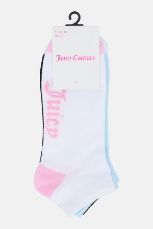 Multi Juicy Couture 3 Pack Logo Trainer Liners | JC-SN652319