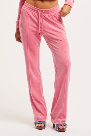 Pink Lemonade Juicy Couture Velour Diamante Tracksuit Bottom | JC-SN651976