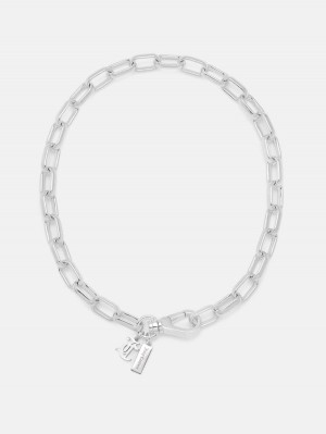 Silver Juicy Couture JC Charm Choker | JC-SN652350