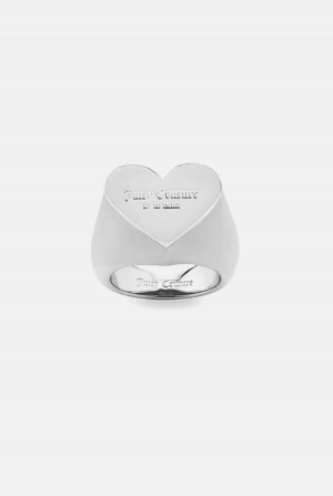 Silver Juicy Couture Juicy Couture Heart Ring | JC-SN652371