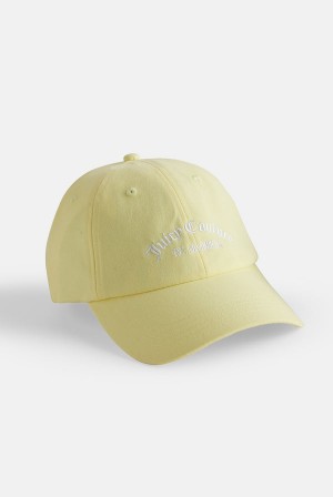 Tender Yellow Juicy Couture Recycled Cotton Baseball Cap | JC-SN652338