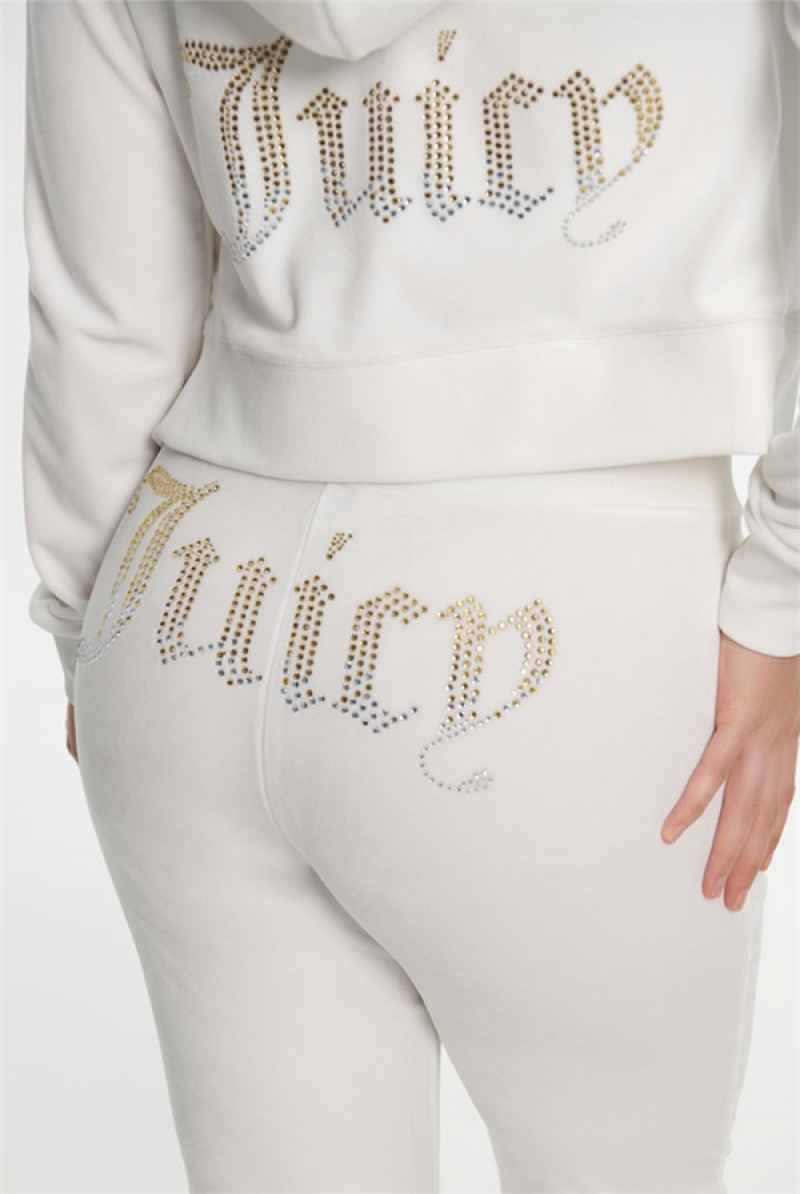 Angel Juicy Couture Ombre Big Bling Velour Hoodie | JC-SN651573