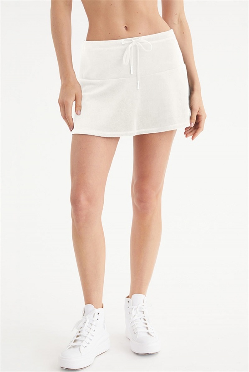 Angel Juicy Couture Scottie Cotton Velour Mini Skirt | JC-SN651830