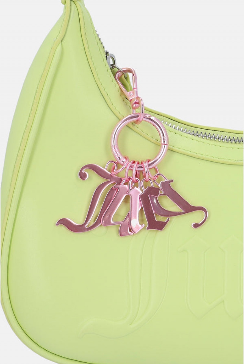 Begonia Pink Juicy Couture Shiny Charm Key Fob | JC-SN652314