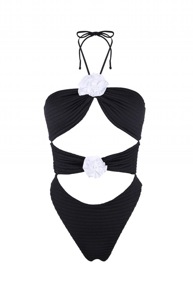 Black Juicy Couture Capittana Josefina One Piece | JC-SN651886