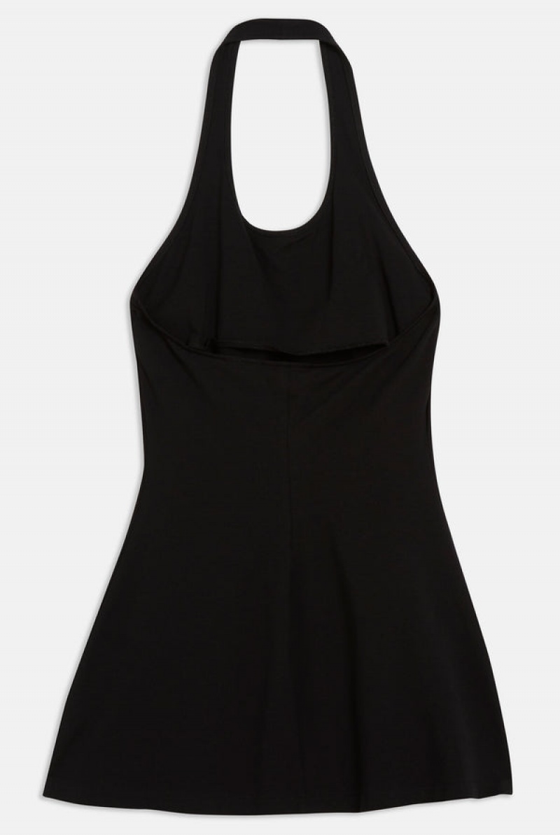 Black Juicy Couture Jersey Halter Neck Mini Dress | JC-SN652291