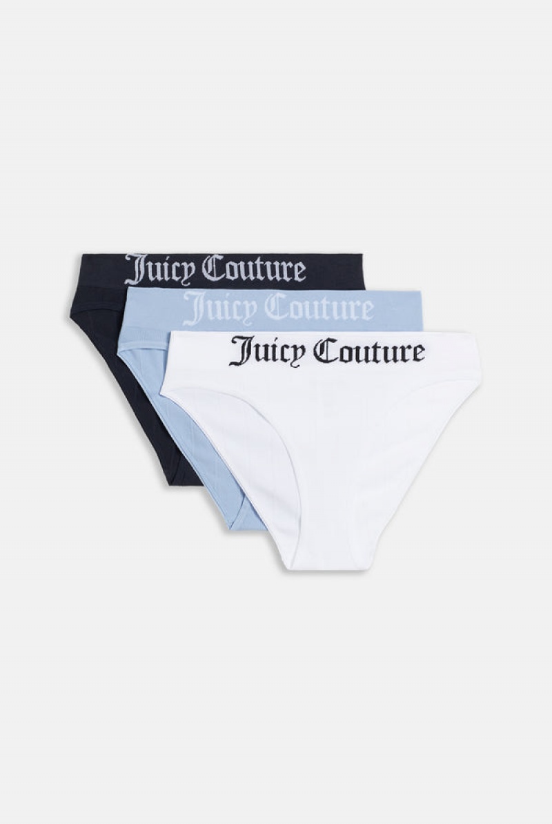 Blue Juicy Couture Pack Of 3 Seamless High Leg Brief | JC-SN652277