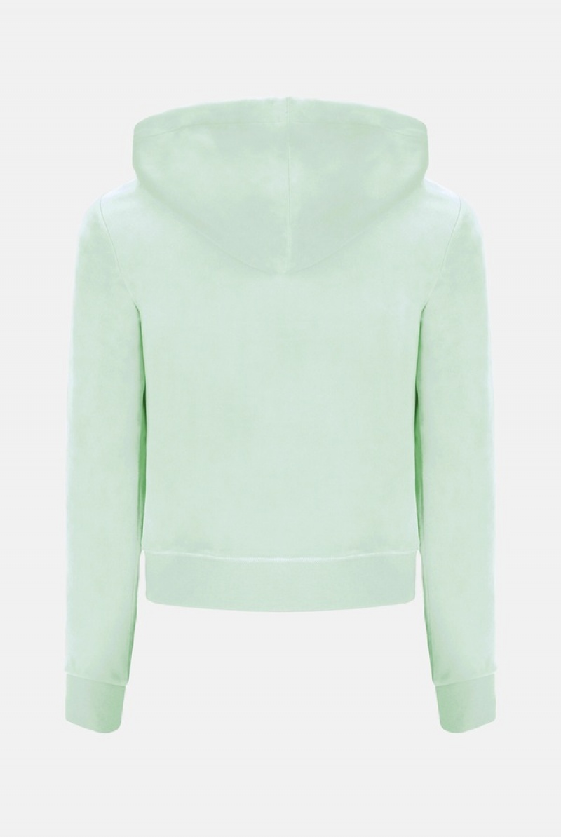 Bok Choy Juicy Couture Classic Velour Robertson Hoodie | JC-SN652099