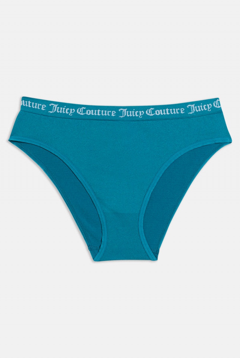 Brown Juicy Couture Pack Of 3 Flat Knit Seamless Mid-rise Briefs | JC-SN652272