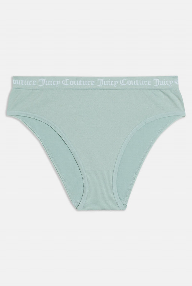 Brown Juicy Couture Pack Of 3 Flat Knit Seamless Mid-rise Briefs | JC-SN652272