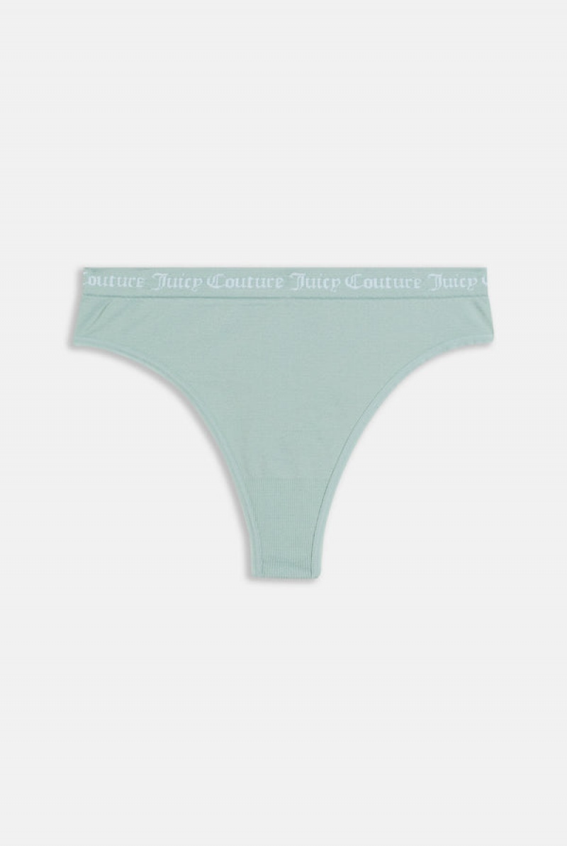 Brown Juicy Couture Pack Of 3 Flat Knit Seamless Thongs | JC-SN652273