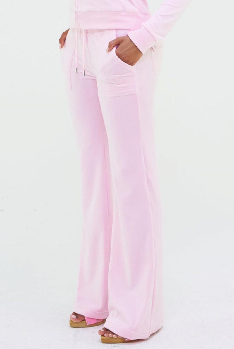 Cherry Blossom Juicy Couture Classic Velour Del Ray Pocketed Bottoms | JC-SN652023