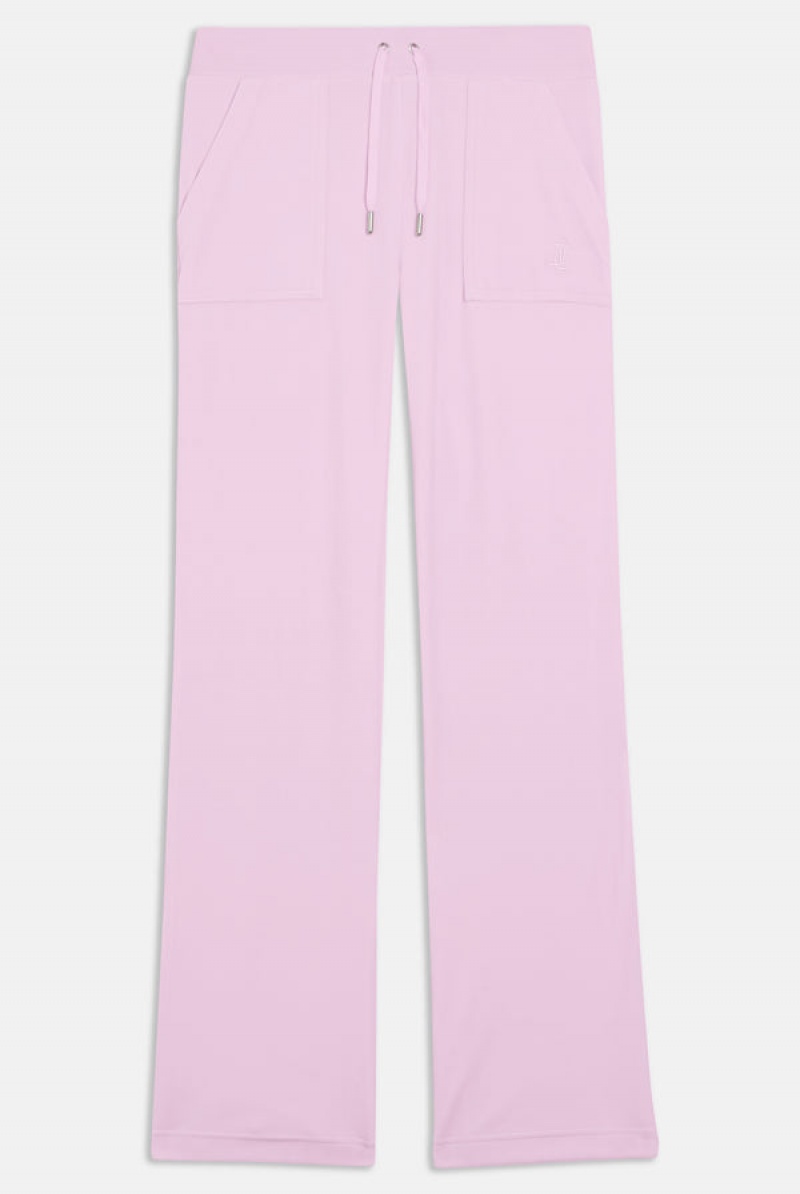 Cherry Blossom Juicy Couture Classic Velour Del Ray Pocketed Bottoms | JC-SN652023