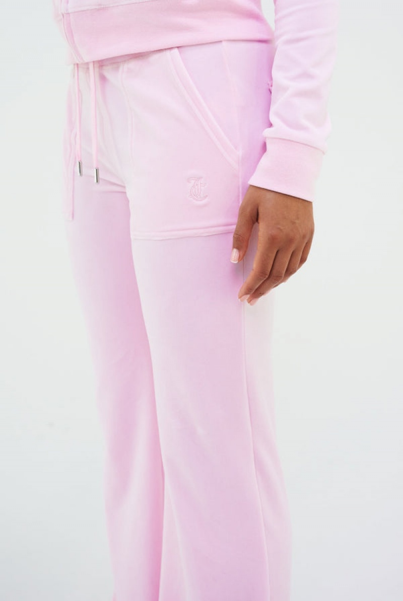 Cherry Blossom Juicy Couture Classic Velour Del Ray Pocketed Bottoms | JC-SN652023