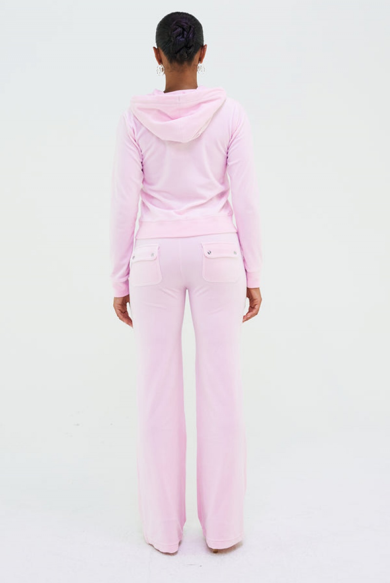 Cherry Blossom Juicy Couture Classic Velour Del Ray Pocketed Bottoms | JC-SN652023