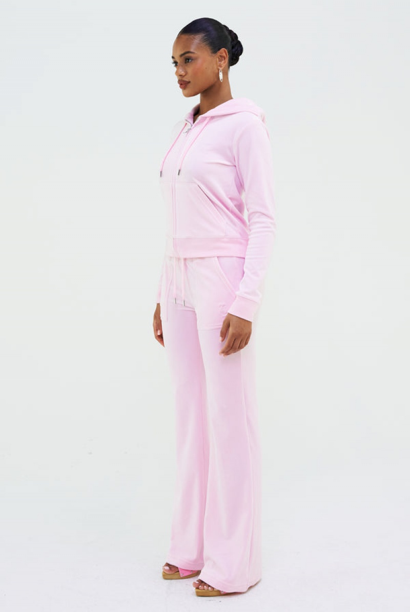 Cherry Blossom Juicy Couture Classic Velour Del Ray Pocketed Bottoms | JC-SN652023