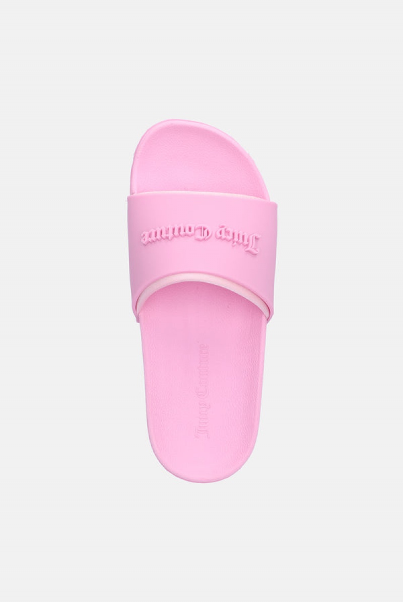 Cherry Blossom Juicy Couture Embossed Sliders | JC-SN652205