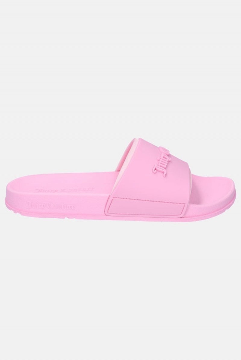 Cherry Blossom Juicy Couture Embossed Sliders | JC-SN652205