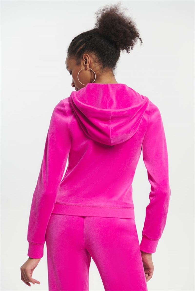 Free Love Juicy Couture Classic Cotton Velour Hoodie | JC-SN651526