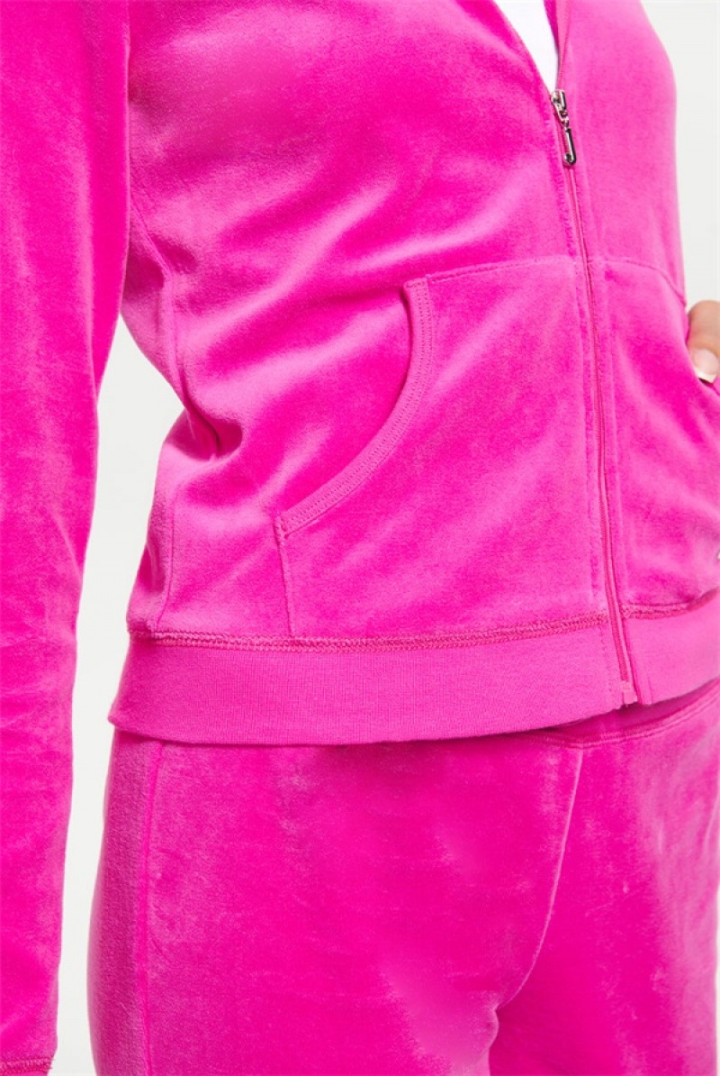 Free Love Juicy Couture Classic Cotton Velour Hoodie | JC-SN651526