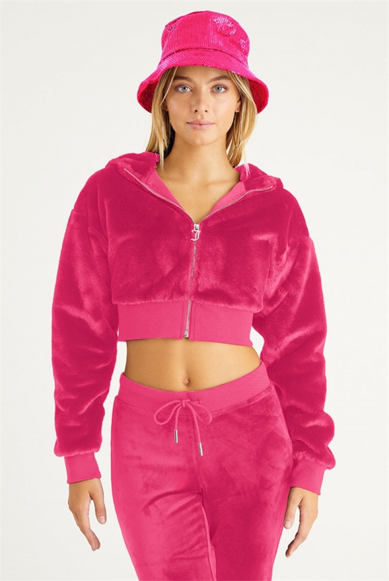 Free Love Juicy Couture Cropped Faux Fur Jacket | JC-SN651674