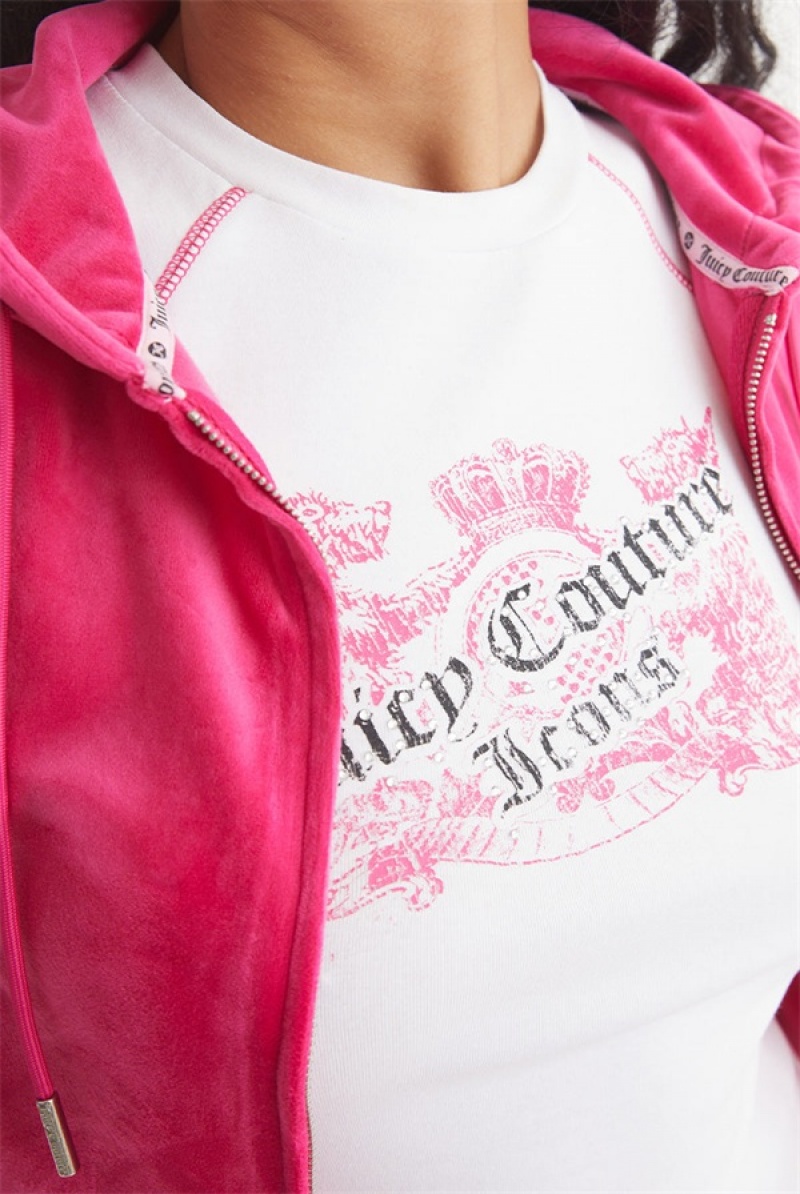 Free Love Juicy Couture Og Big Bling Velour Hoodie | JC-SN651566