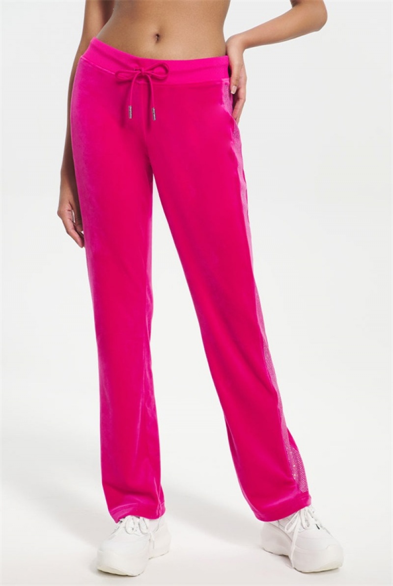 Free Love Juicy Couture Ombre Bling Velour Track Pants | JC-SN651604