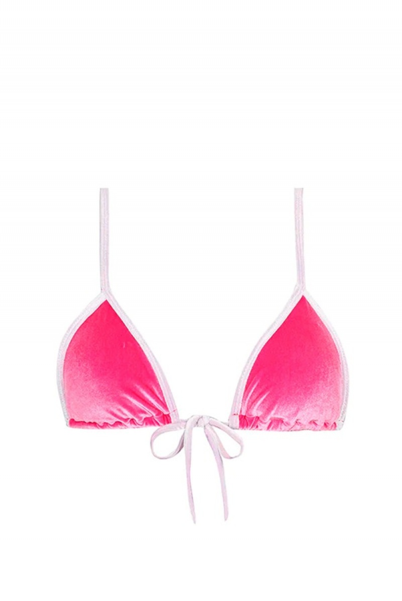 Fuchsia Juicy Couture Capittana April Bikini Top | JC-SN651859