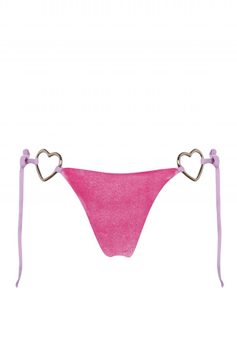 Fuchsia Juicy Couture Capittana Monica Bikini Bottom | JC-SN651879