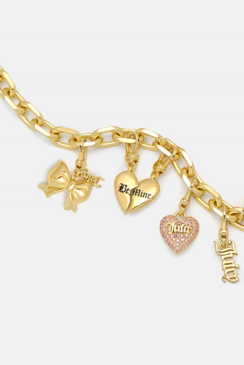 Gold Juicy Couture Broken Heart 'be' Charm | JC-SN652394