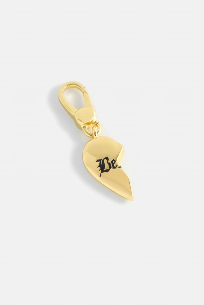 Gold Juicy Couture Broken Heart 'be' Charm | JC-SN652394