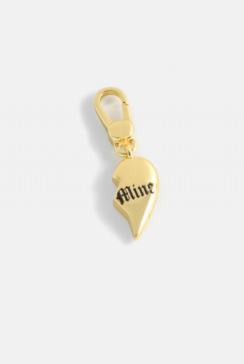 Gold Juicy Couture Broken Heart 'mine' Charm | JC-SN652395