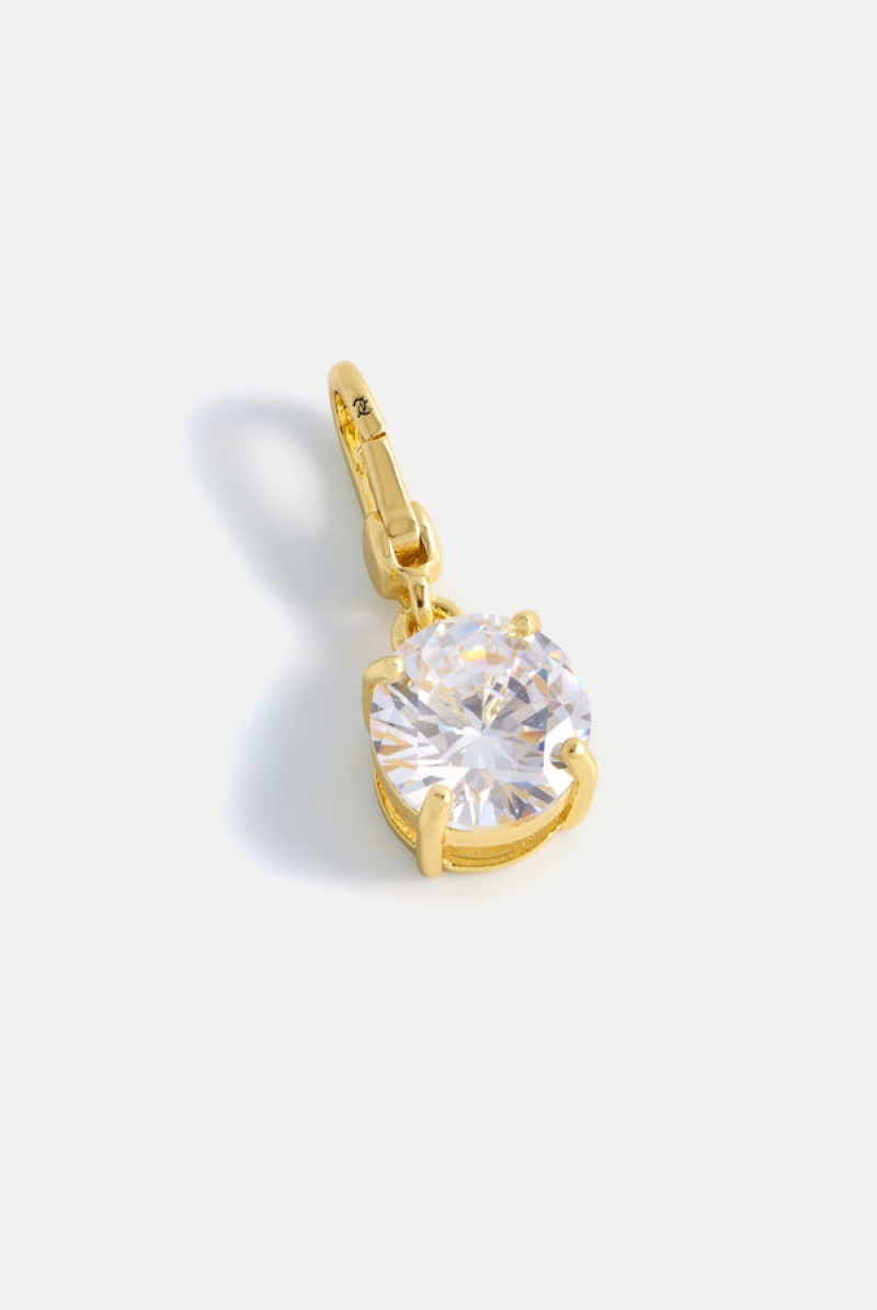 Gold Juicy Couture Clear Crystal & Drop Charm | JC-SN652386