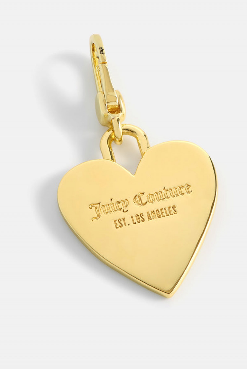 Gold Juicy Couture Heart Disc Charm | JC-SN652385