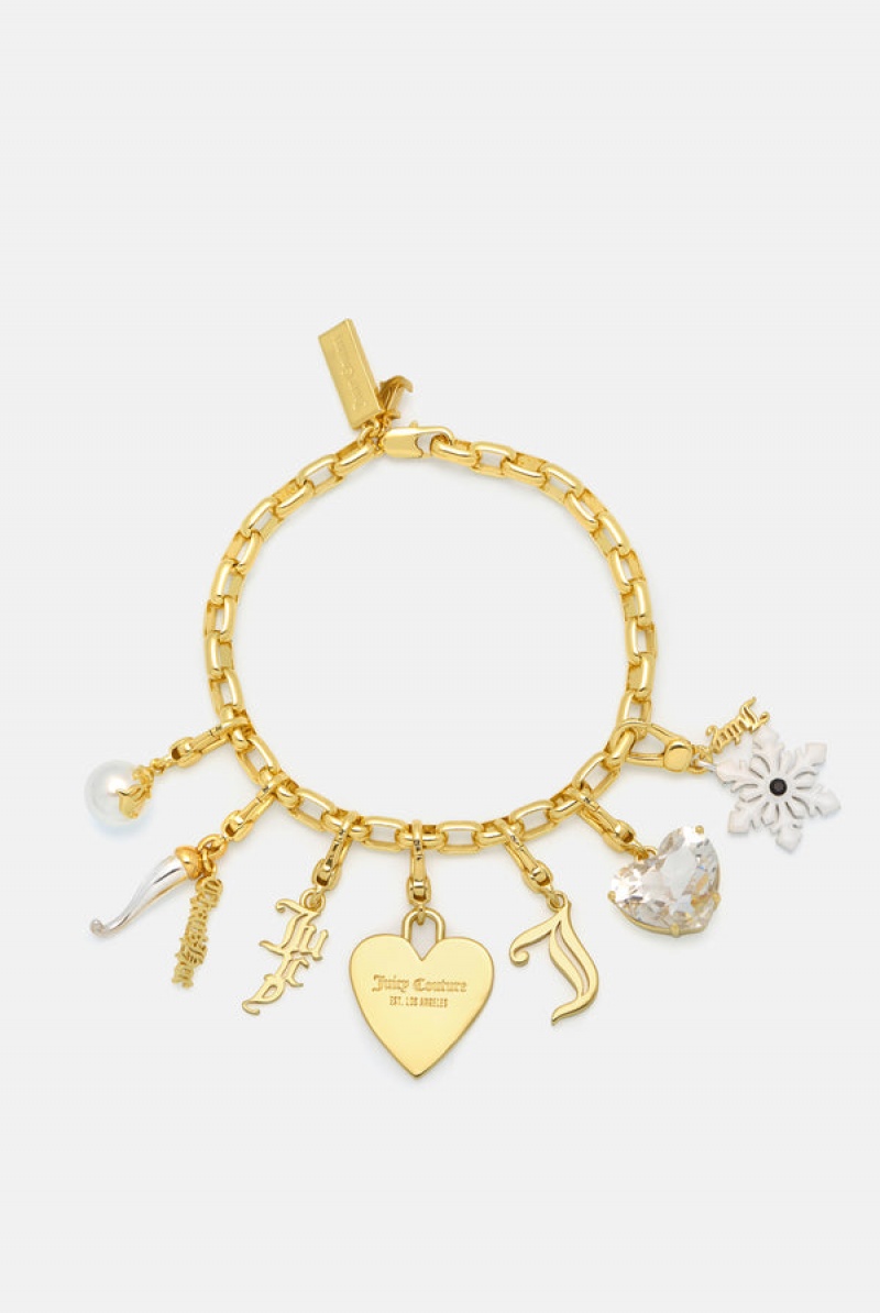 Gold Juicy Couture JC Charm Bracelet | JC-SN652404