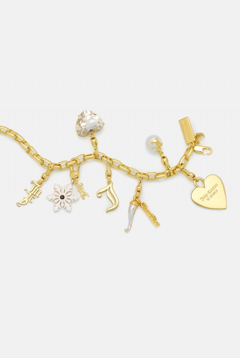 Gold Juicy Couture JC Charm Bracelet | JC-SN652404