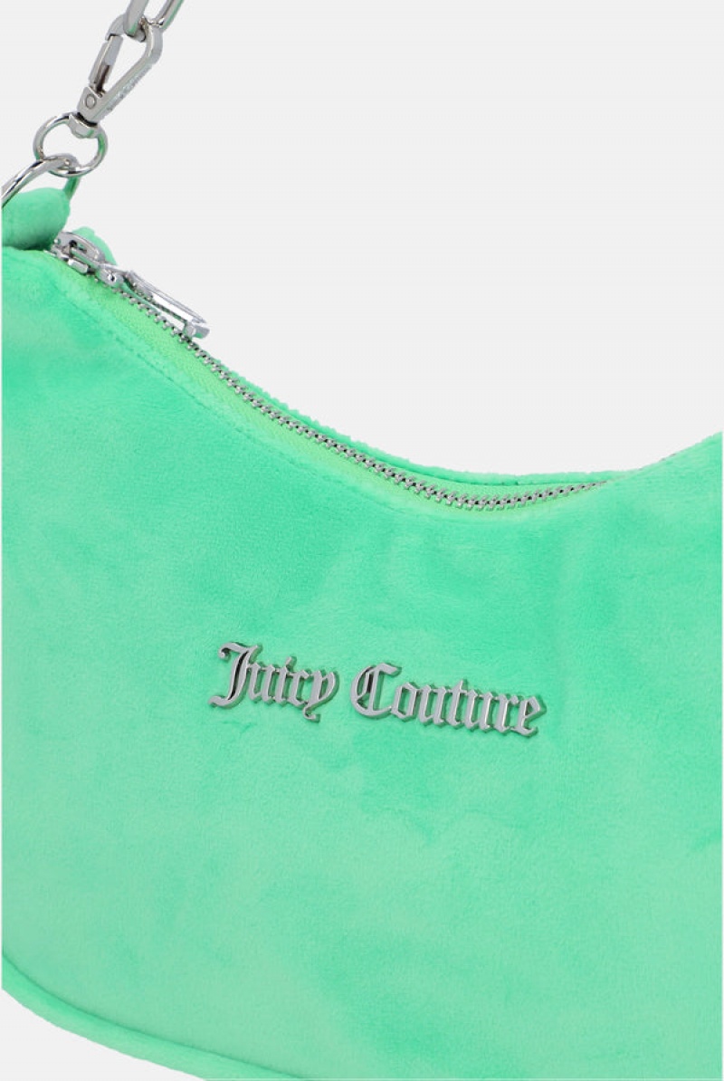 Green Juicy Couture Velour Chain Shoulder Bag | JC-SN652208