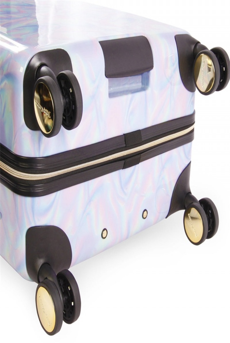 Holographic Juicy Couture Carry-on Hardside Spinner Luggage | JC-SN651920