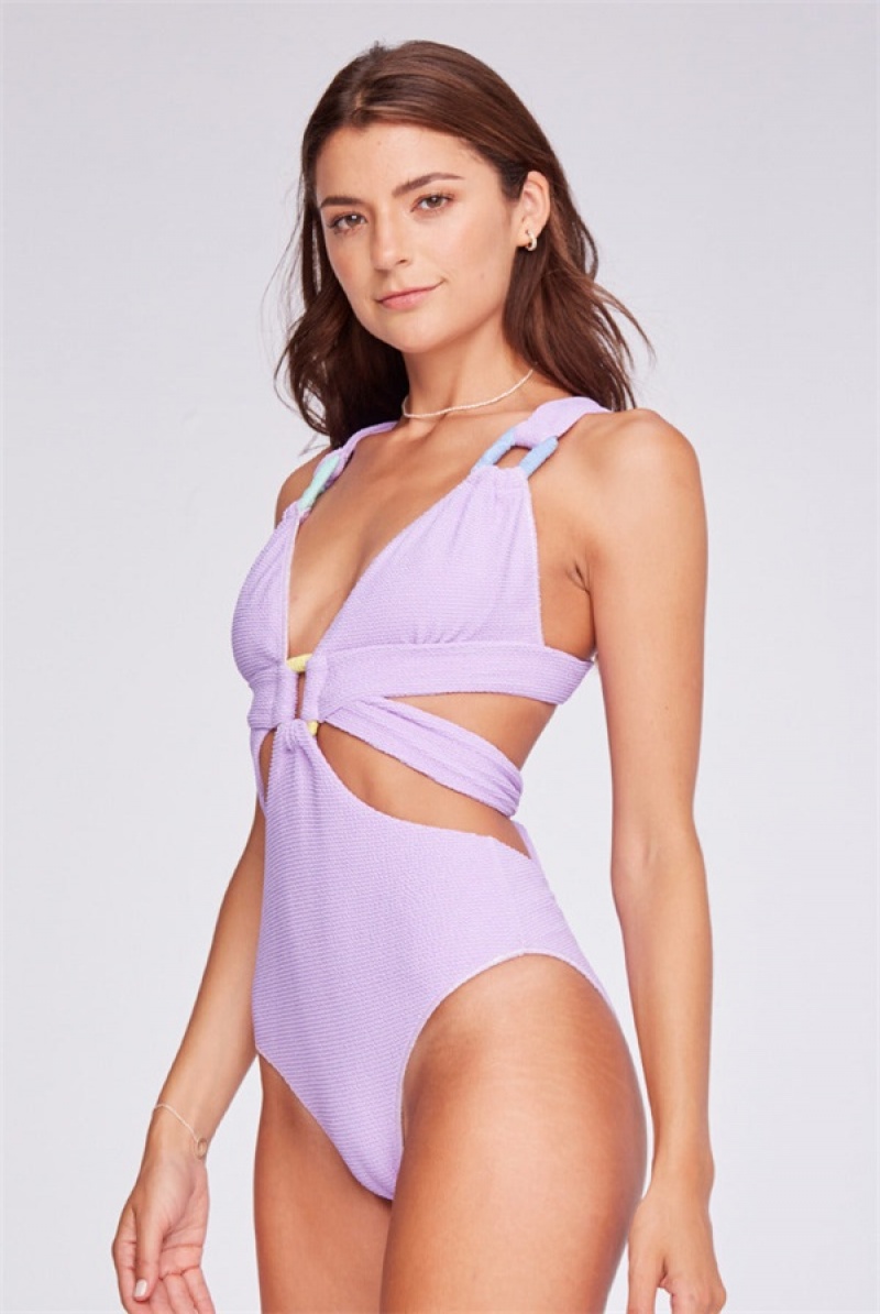 Lilac Juicy Couture Capittana Cristina One Piece | JC-SN651885