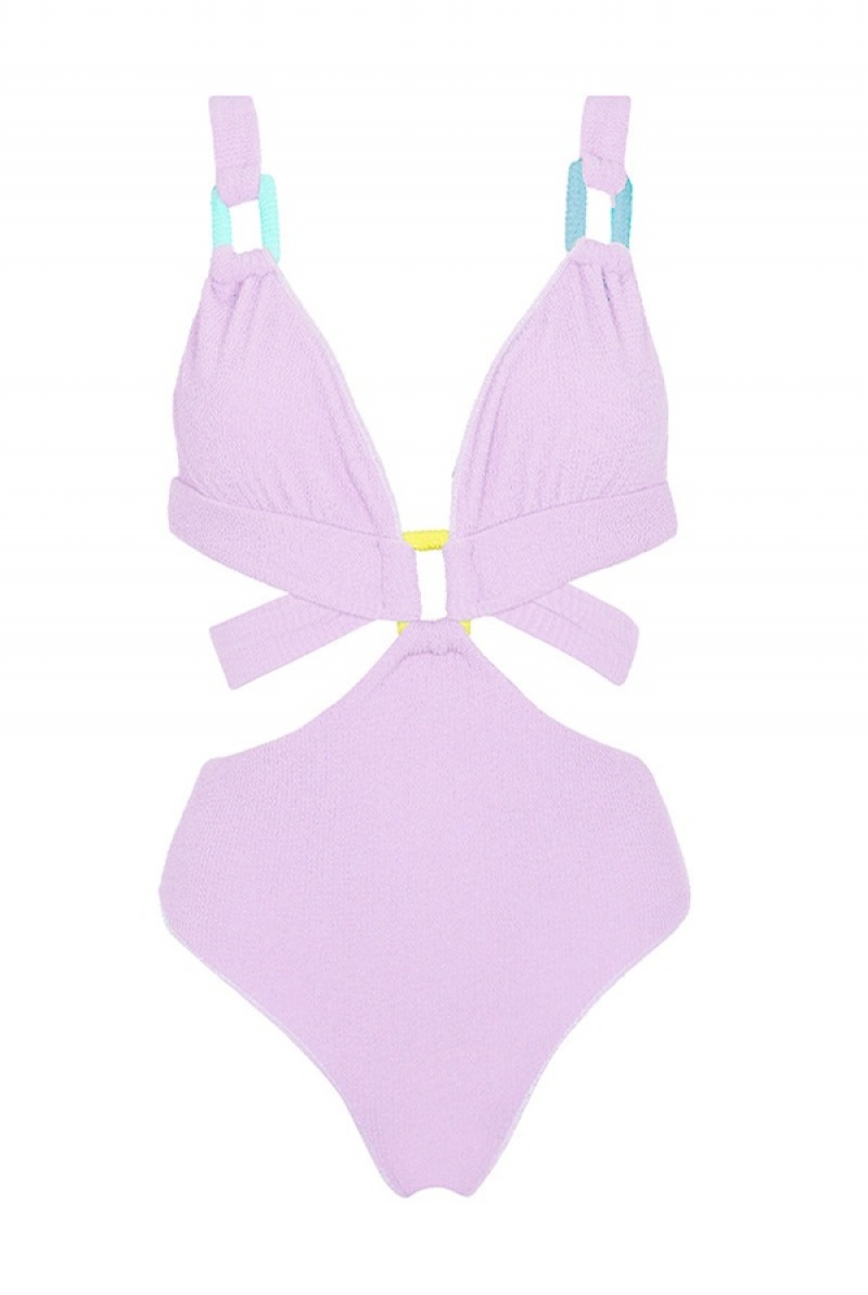 Lilac Juicy Couture Capittana Cristina One Piece | JC-SN651885