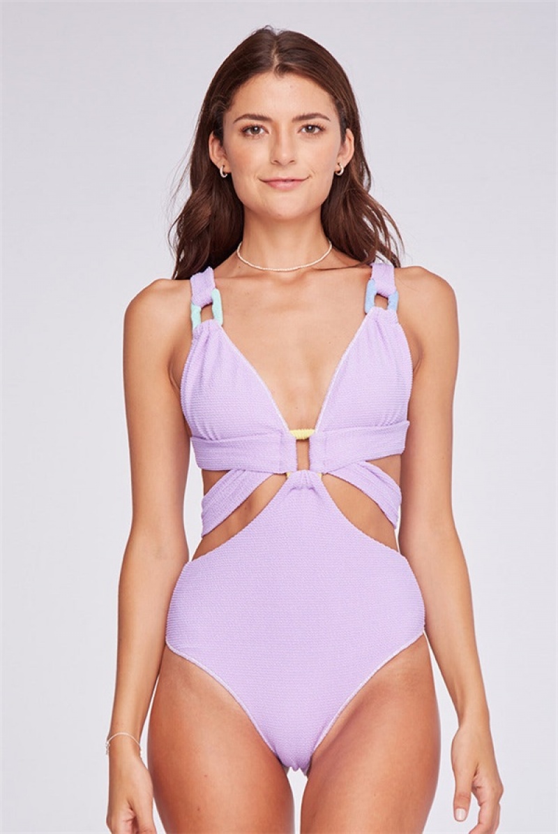 Lilac Juicy Couture Capittana Cristina One Piece | JC-SN651885