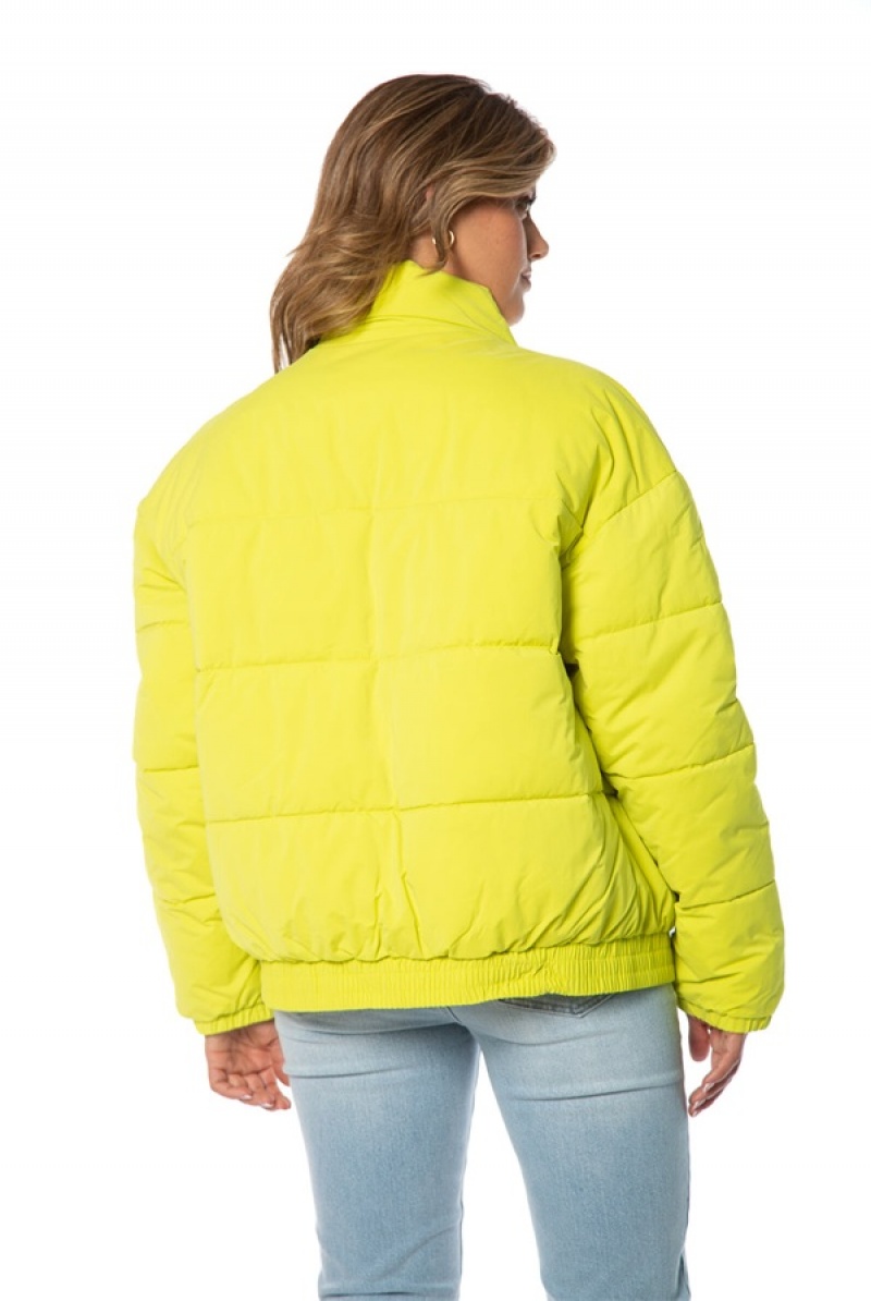 Lime Juicy Couture Monogram Puffer Jacket | JC-SN651677